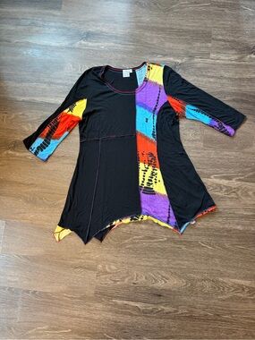 Parsley & Sage Y2K Whimsigoth Patchwork mini dress  1X